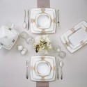 Сервиз за хранене порцелан FINE PEARL BAROQUE- 62 части