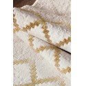 Модерен килим 160х230см. ENIGMA - златисто, бяло и бежово