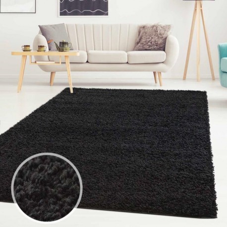 Модерен килим 160 х 230 см. Scandinavian сив черен без ресни