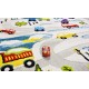 Детски релефен килим за игри 160х230 см. ROADS БЯЛ