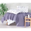 Покривка ПИКЕ , калъфки и чаршаф -METALI виолетов