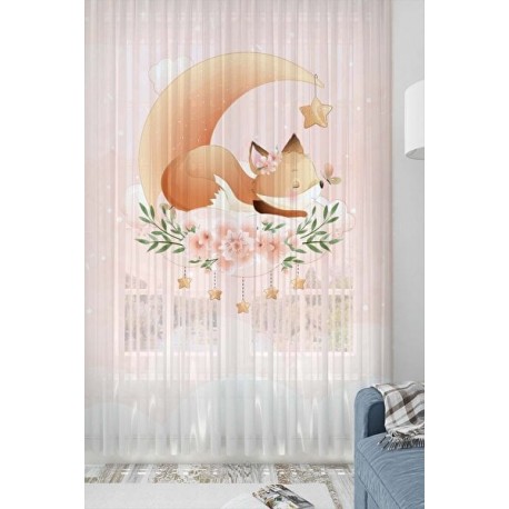 Детски тюлени пердета, комплект ИНДИАНЕЦ