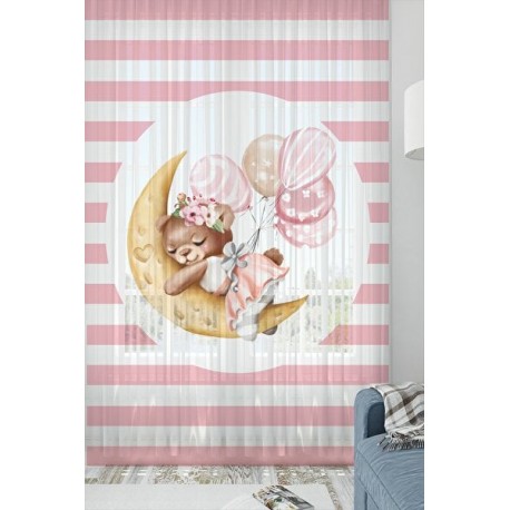 Детски тюлени пердета, комплект МЕЧО СПИНКА