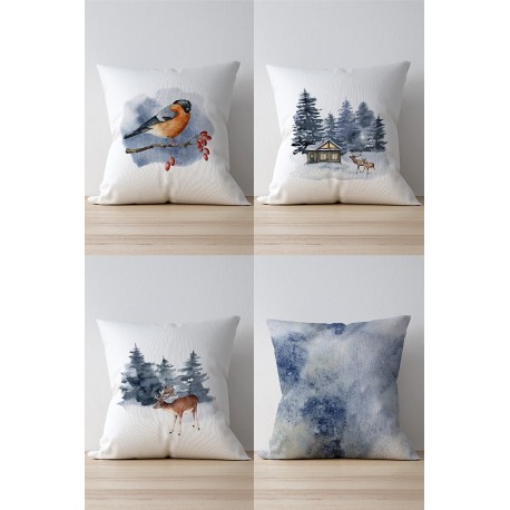 Декоративни калъфки комбинация от 4 бр. КОЛЕДА 9