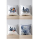 Декоративни калъфки комбинация от 4 бр. КОЛЕДА 9