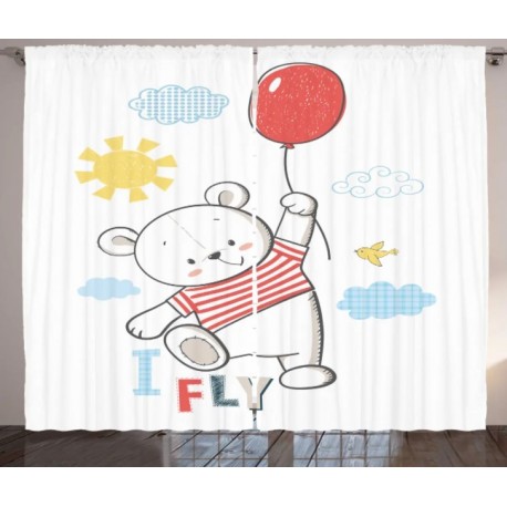 Детски пердета 3D, комплект, модел 027