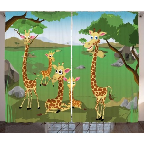 Детски пердета 3D, комплект, модел 031
