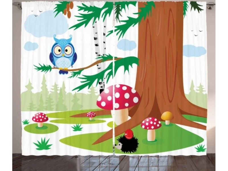 Детски пердета 3D, комплект, модел 031