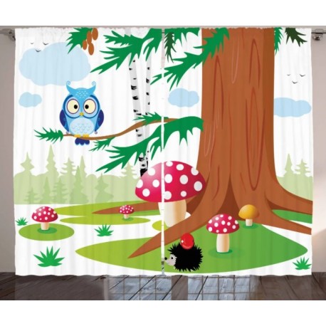 Детски пердета 3D, комплект, модел 031