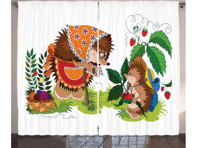 Детски пердета 3D, комплект, модел 034