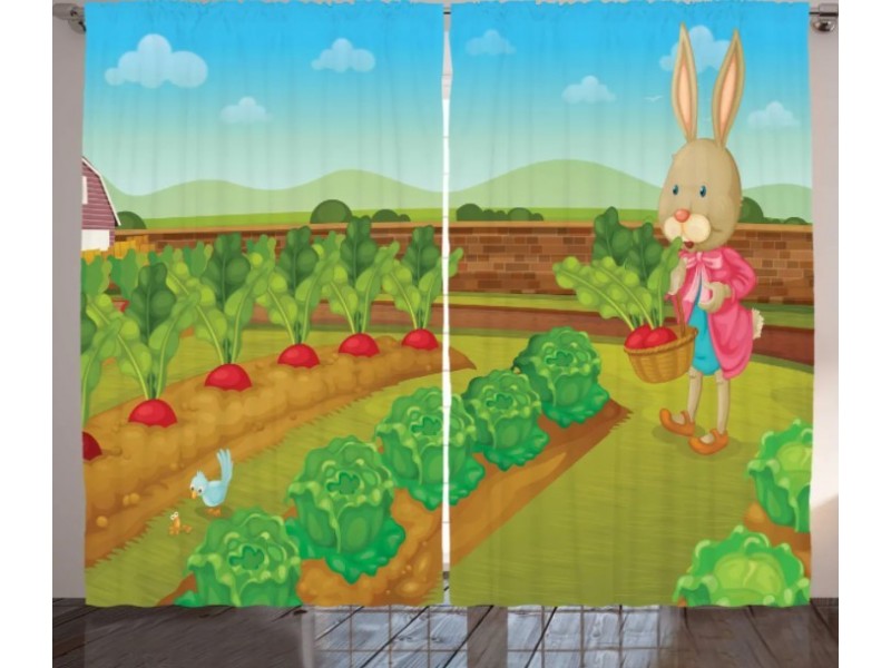 Детски пердета 3D, комплект, модел 043