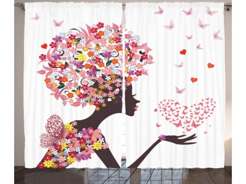 Детски пердета 3D, комплект, модел 048