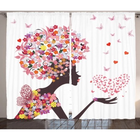 Детски пердета 3D, комплект, модел 048