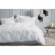 Спален комплект от луксозен сатен - DIANA бял