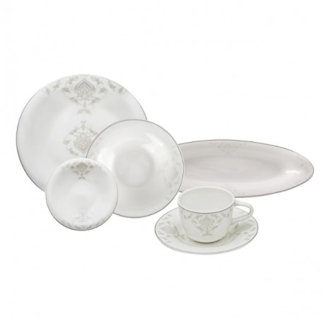 Сервиз за закуска от порцелан 26 части - Fine Pearl Bella