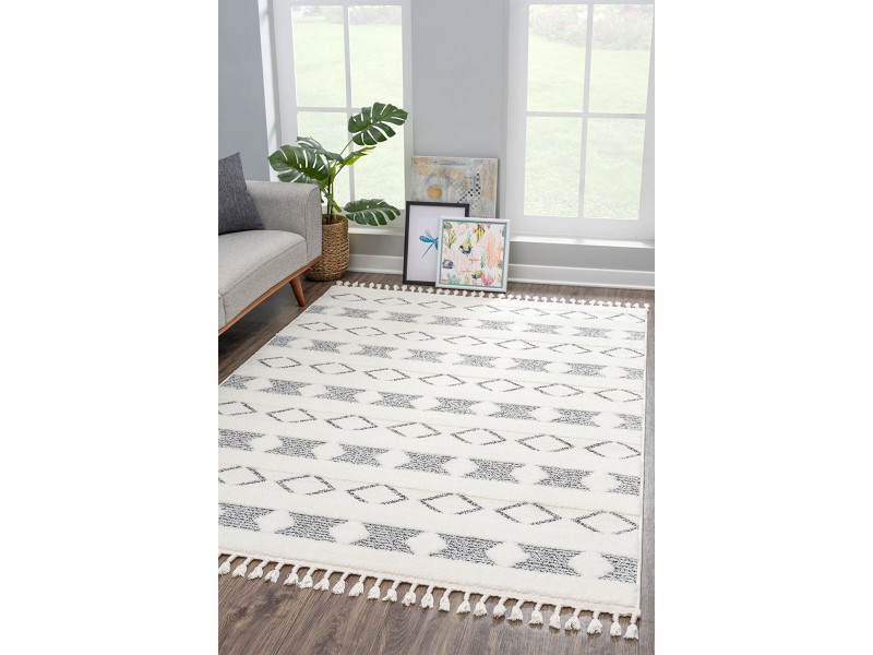 Килим скандинавски стил, релефен 160х230 см. PORTO