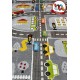 Детски килим за игри IVI - 160х230 см. CITY - Сив