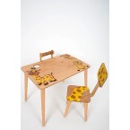 МОНТЕСОРИ СТОЛЧЕТА И МАСА КОМПЛЕКТ - Жираф