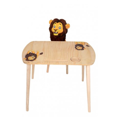 МОНТЕСОРИ СТОЛЧЕТА И МАСА КОМПЛЕКТ - Лъв