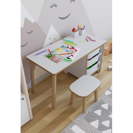 МОНТЕСОРИ СТОЛЧЕТА И МАСА КОМПЛЕКТ- бял