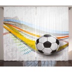 Детски пердета комплект - ФУТБОЛНА ТОПКА