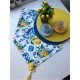 Комплект от 6 бр. кръгли подложки LEMONS жълти
