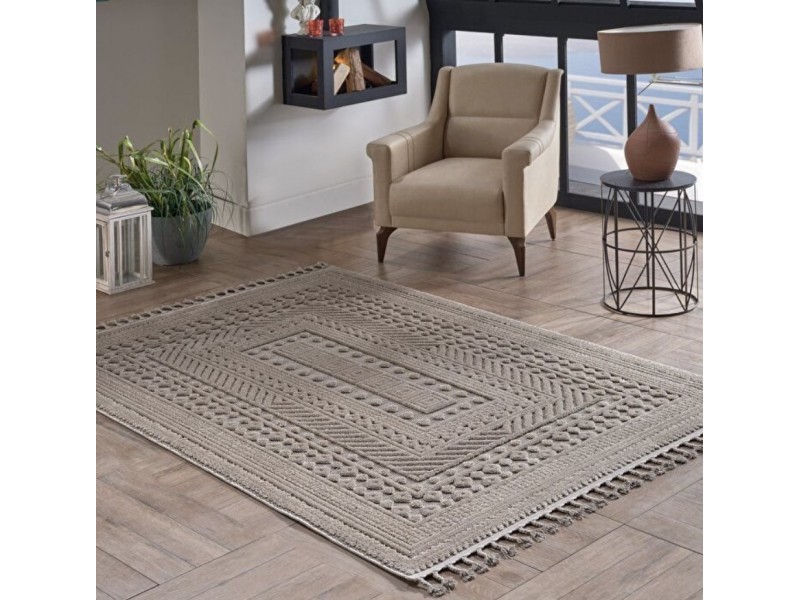 Килим с дълбок релеф 160х230 см. Deco Alvin беж каре