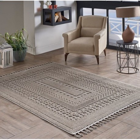 Килим с дълбок релеф 160х230 см. Deco Alvin беж каре