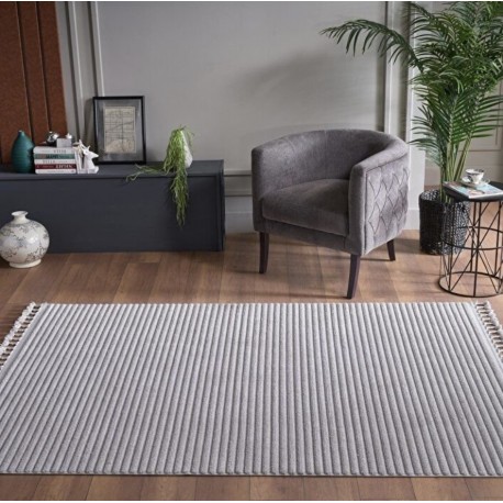 Килим с дълбок релеф 160х230 см. Deco Alvin сив