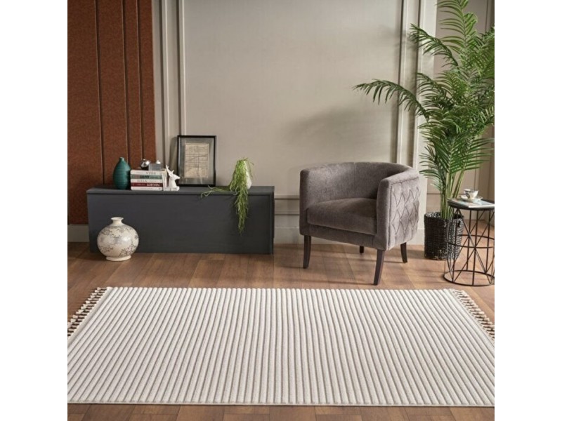 Килим с дълбок релеф 160х230 см. Deco Alvin кремав