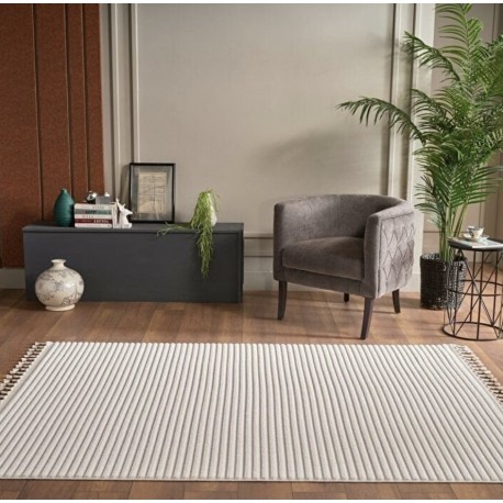 Килим с дълбок релеф 160х230 см. Deco Alvin кремав