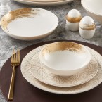Сервиз за хранене порцелан CAMELYA GOLD - 54 части