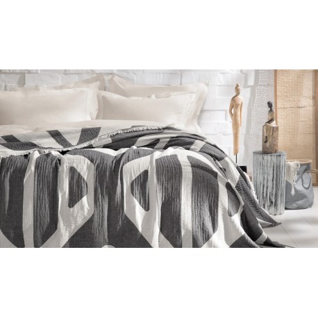 Муселинено покривало за легло, пике 230х240 см. Tierra