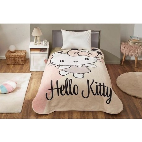 Детско одеяло 160 х 220 см, модел HELLO KITTY ROSE