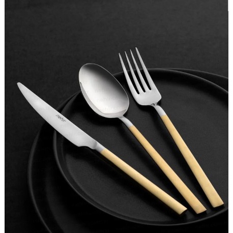 ПРИБОРИ ЗА ХРАНЕНЕ 84 части - Nehir DALYA GOLD матирани