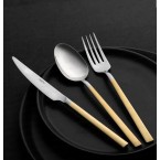 ПРИБОРИ ЗА ХРАНЕНЕ 84 части - Nehir DALYA GOLD матирани