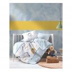 Бебешки спален комплект Мече синьо