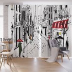 Плътни пердета комплект - АЙФЕЛОВА КУЛА