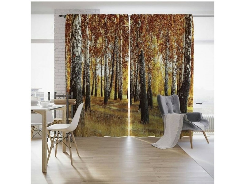 Плътни пердета комплект - АЙФЕЛОВА КУЛА есен