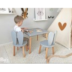 Комплект за активности маса и 2 столчета BEE SMART сиво