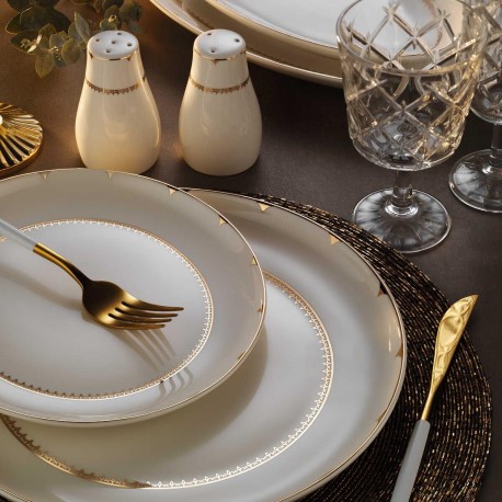 Порцеланов сервиз за 12 човека ELLA gold