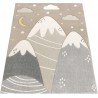 Килим за детска стая 160х220 см. MOUNTAIN STARS BROUN