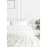 Релефно дебело одеяло 200x220 см. БЯЛО