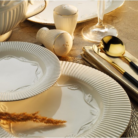 Порцеланов сервиз за 12 човека / 60 части -Karen gold