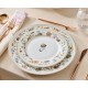 Сервиз за хранене от BONE порцелан 24 части Elegance Valeria