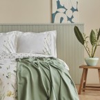 Двоен спален комплект от 100% памук Herbal + покривка за легло