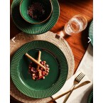 Сервиз за хранене 24 части - керамика Изумруд зелено