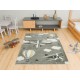 Килим за детска стая 160х230 см. AЕROPLANES сив