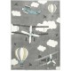 Килим за детска стая 160х230 см. AЕROPLANES сив