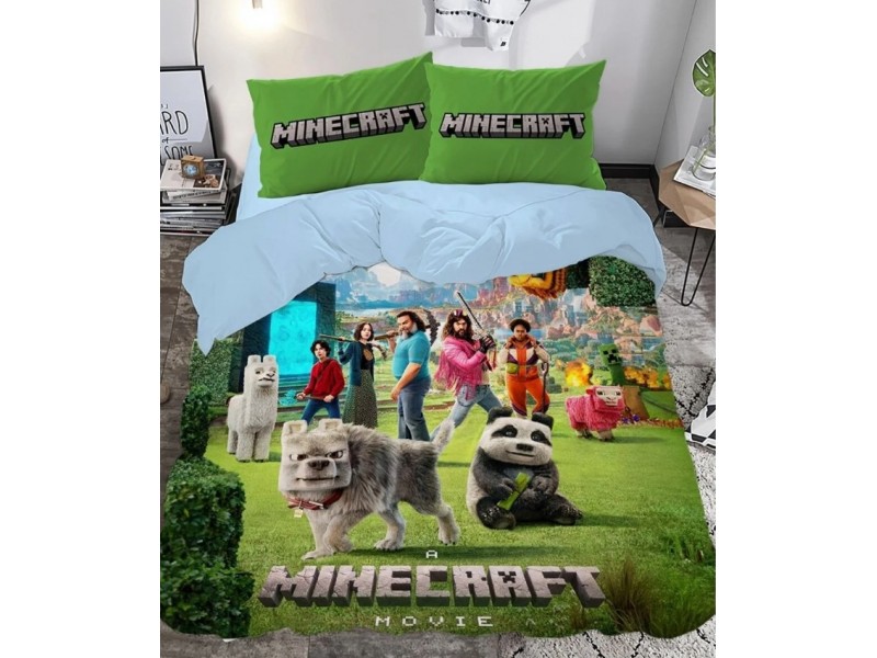 Двоен спален комплект 3D eфект - Minecraft | Minecraft 3